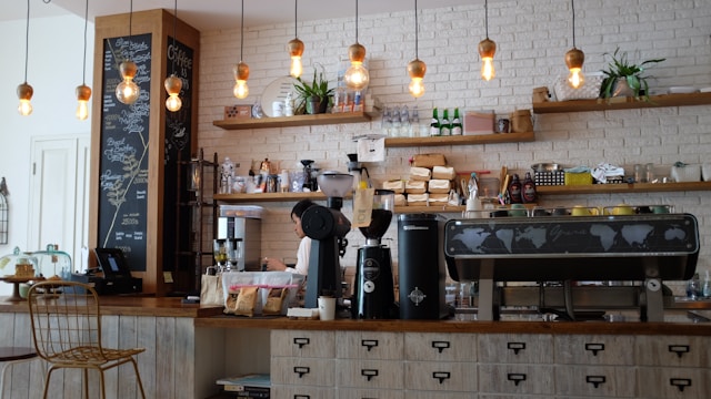 Coffee shop scene